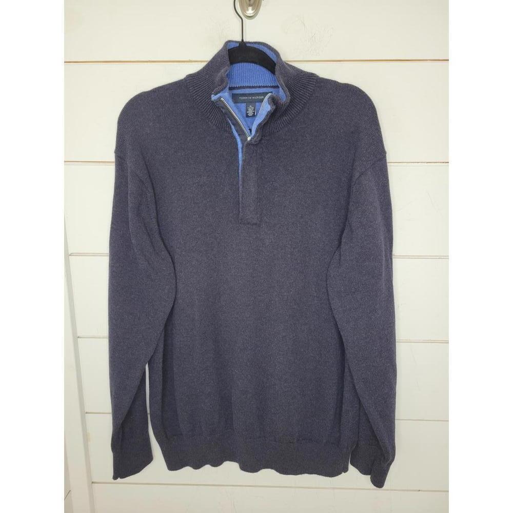 Tommy Hilfiger XL blue 1/4 zip sweater